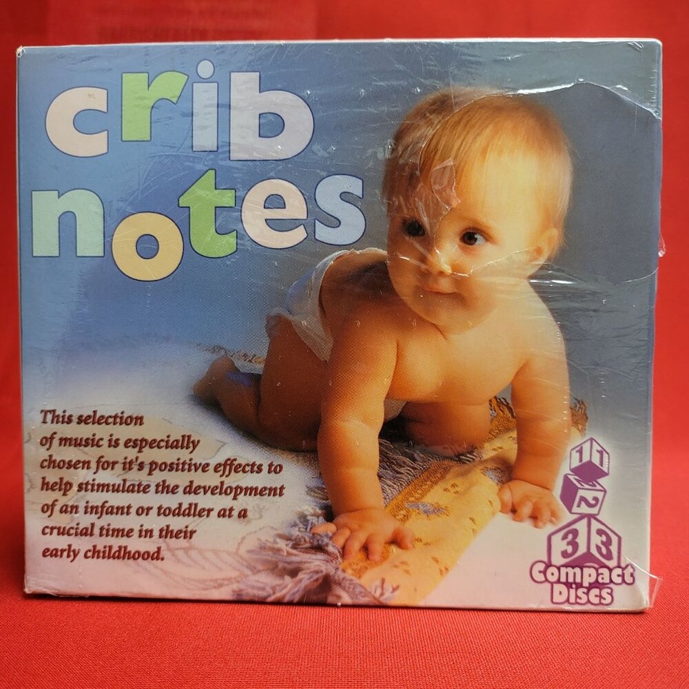 Crib Notes CD New Sealed Set of 3 Music for Babies to Bathe Crawl Sleep To